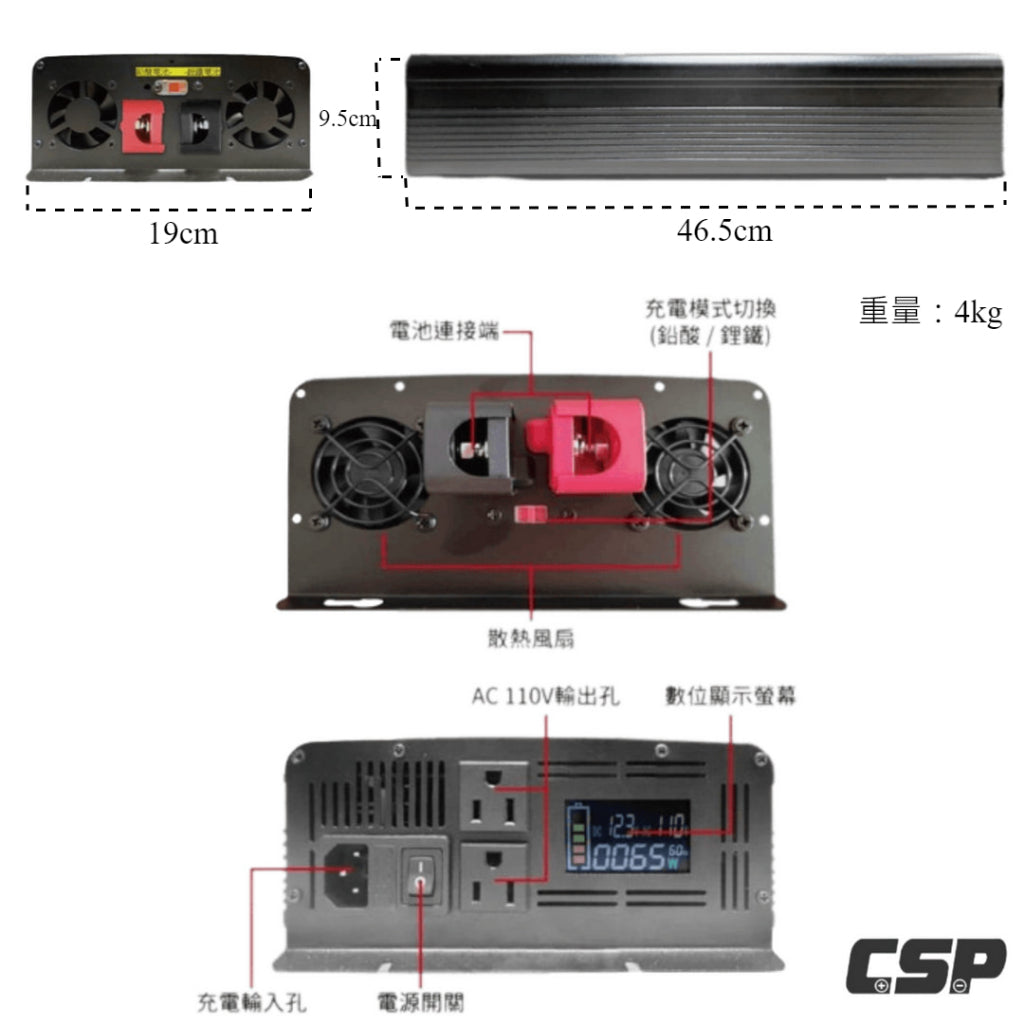 ES-1200 1200W 逆變器